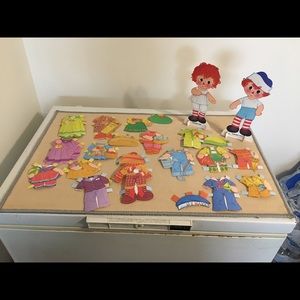Vintage Raggedy Ann & Andy Paper Dolls 1978